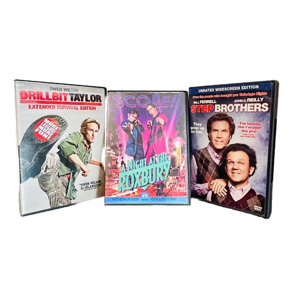 **STORAGE FIND**Lot Of 3-Comedy Classic DVD’s-Owen Wilson/Will Feral-Movie Night - Picture 1 of 9